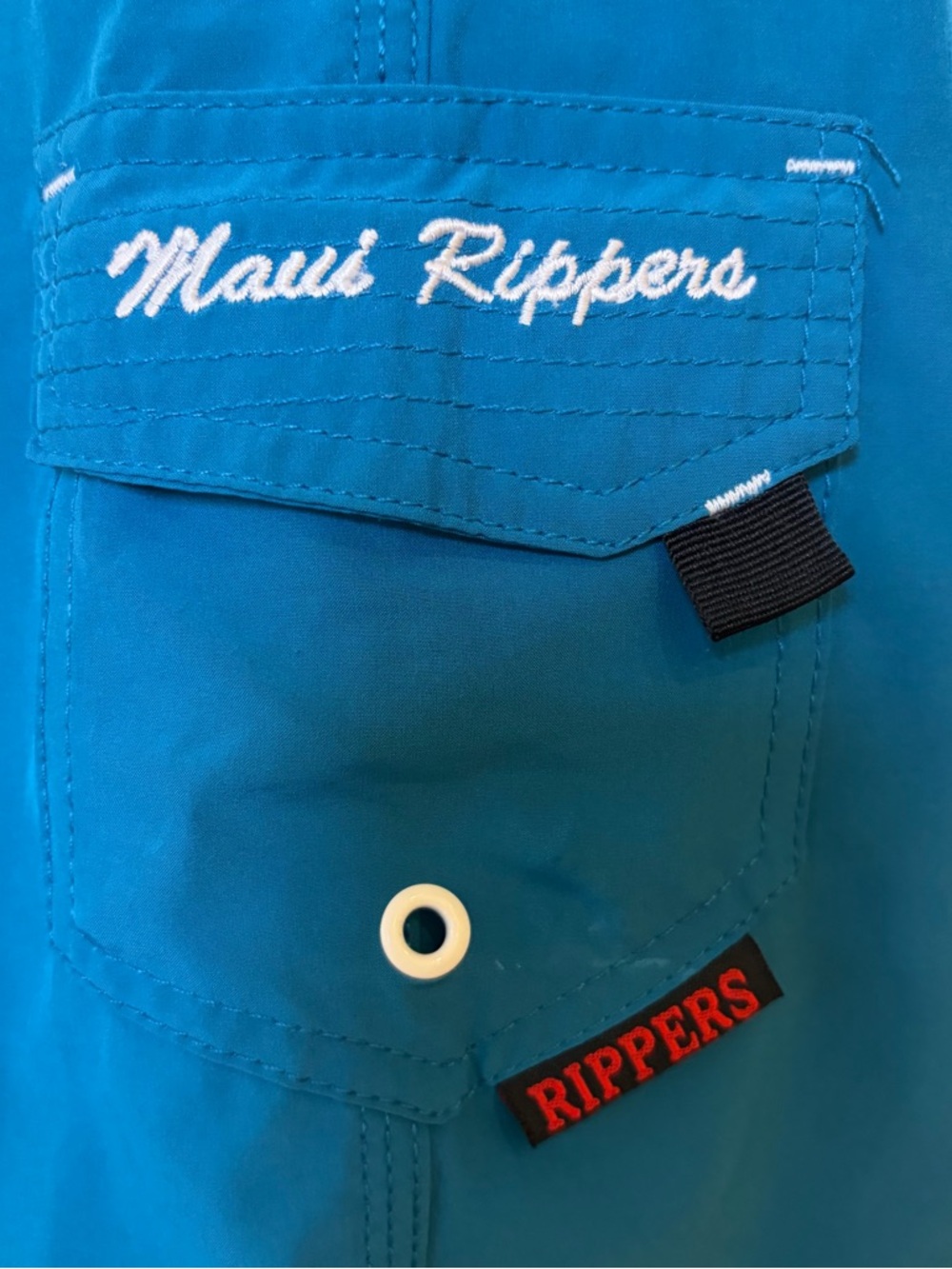 Maui Rippers Blue Board Shorts - Size 6 - Picture 4 of 7